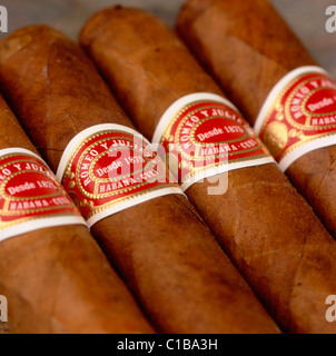 Cuban Romeo & Julieta No 3 cigars Stock Photo