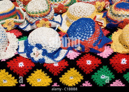 Multi Colored Hats, Lodz, Poland Stock Photo