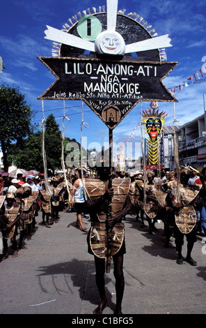 Philippines, Panay Island, Aklan province, Kalibo, Ati-Atihan festival Stock Photo