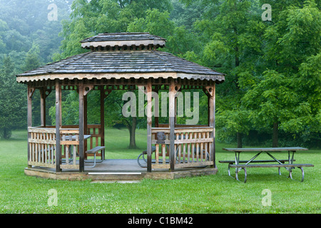 Gazebo at John Bryan State Park in Ohio Stock Photo