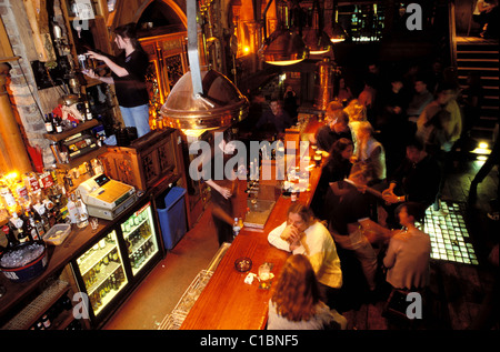 Republic of Ireland, County of Galway, Galway, The Quays (Quay street) is one of most beautiful pub of the city Stock Photo