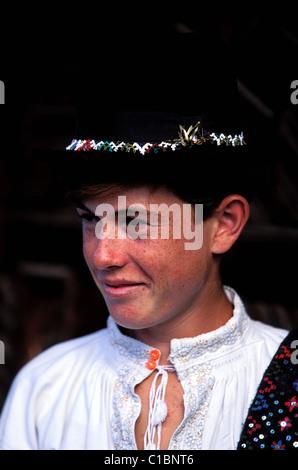 Romania, Maramures, Carpathians mountains, traditional celebration in Botiza Stock Photo