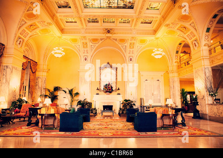 WEDDING THE HERMITAGE HOTEL NASHVILLE TENNESSEE TN INTERIOR ARCHITECTURE OLD CLASSY HOTEL DECORATED DECOR Stock Photo