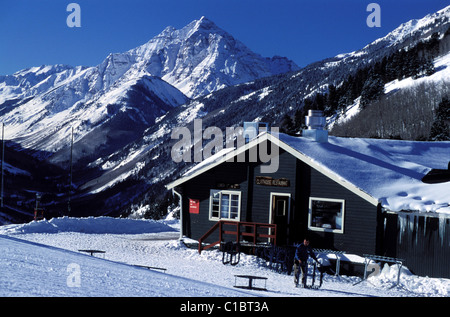United States, Colorado, Aspen, Pyramid Peak Stock Photo