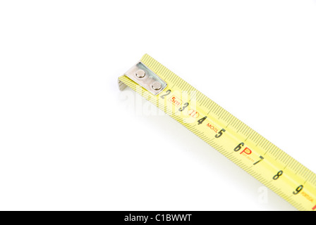 Retractable steel tape measure Stock Photo