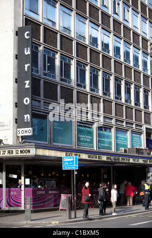 The famous Curzon Soho cinema on Shaftesbury avenue in central London.