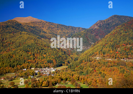 Campestrini village, Lagorai range, Valsugana valley, Trentino Alto Adige, Italy, Europe Stock Photo