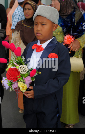 page boy , islamic wedding , muslim community , bangkok, thailand Stock Photo