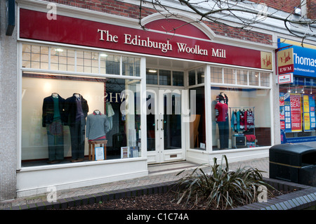 An Edinburgh Woollen Mill shop - the company appeal to the older 45 to over-60 year old customers in the population. Stock Photo