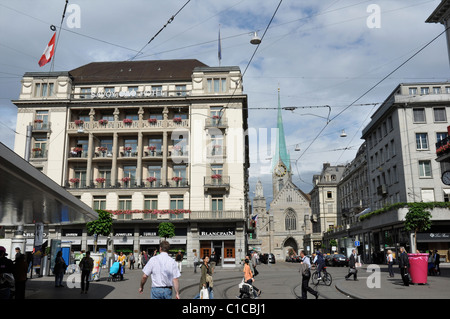 Paradeplatz, Zurich, Switzerland, Europe Stock Photo