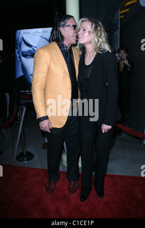 Mickey Rourke and Kim Basinger,  World Premiere of 'The Informers' held at the Arclight Theater - Arrivals Hollywood, Stock Photo