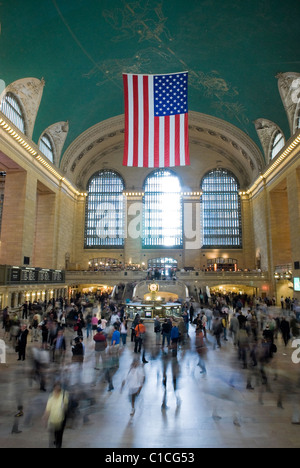 The crowded main concourse of Grand Central Station, New York City, USA Stock Photo