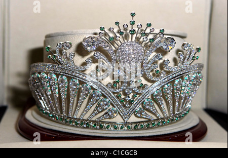 Diamond Nexus Labs unveil the Miss USA Crown at the 2009 Miss USA Pageant held at Planet Hollywood resort casino Las Vegas, Stock Photo