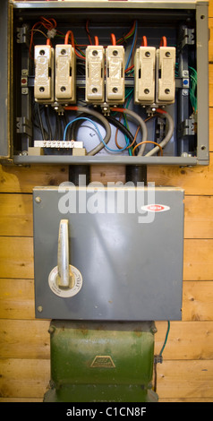 Main incoming electrical distribution board Stock Photo