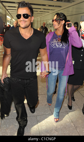 Katie Price Peter Andre and Katie Price arrive at LAX airport with ...