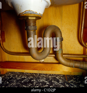 U Bend Pipe Under Sink Stock Photo - Alamy