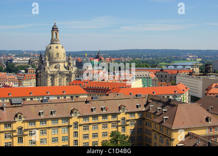 Dresden Frauenkirche - Dresden Church of Our Lady 24 Stock Photo
