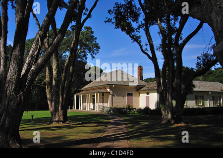 The Treaty House, Waitangi Treaty Grounds, Waitangi, Bay of Islands, Northland Region, North Island, New Zealand Stock Photo