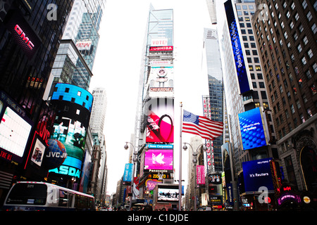 Time Square New York City Manhattan USA Stock Photo