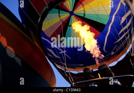 France, Vienne, Chatellerault, hot air ballooning worldchampionship 2002 Stock Photo