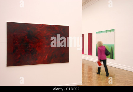 France, Nord, Tourcoing, Fine Arts Museum (Lille 2004), Marc Devade exhibition, retrospective Stock Photo