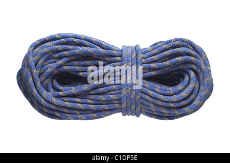 Rope for Recreational Activity Isolated on White Stock Photo