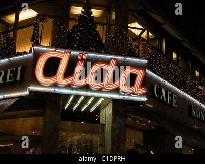 Aida Neon Sign Stock Photo