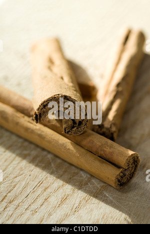 Whole cinammon sticks. Stock Photo