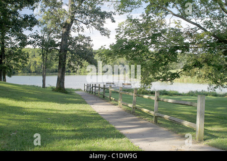 Casey Lake, Hickory Hills County Park, Tama County, Iowa Stock Photo ...