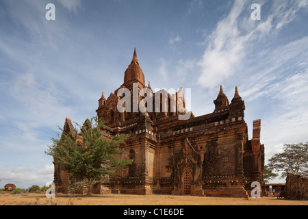 view of Htilominlo temple, southwest Bagan, Myanmar Burma