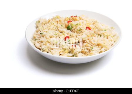 Plate of Fried Rice Stock Photo