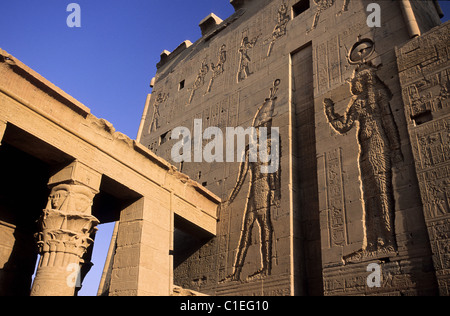 Egypt, Assouan, Philae temple Stock Photo