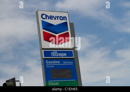chevron gas station las vegas Stock Photo