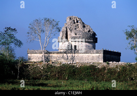 Mexico, Yucatan State, Mayan site of Chichen Itza, the caracol observatory Stock Photo