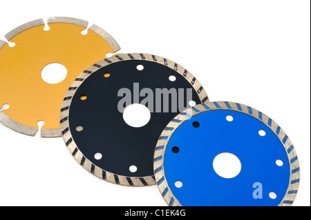 Circular grinder blade for tiles isolated on white background Stock Photo