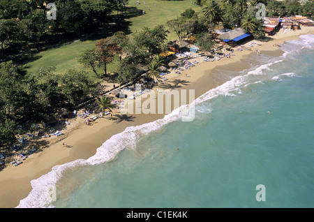 Dominican Republic, Puerto Plata province, near Playa Dorada (aerial view) Stock Photo
