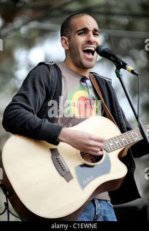 Chris Assaad performing live on stage at the 3rd annual Toronto Freedom ...