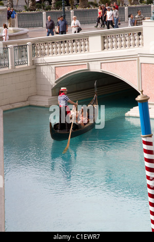 gondola ride venetian hotel las vegas Stock Photo