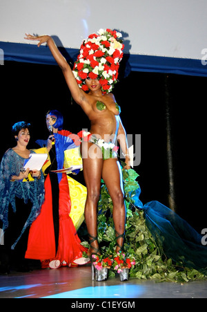 Winner Miss Fancy Chance Alternative Miss World 2009 competition held at the Round House London, England - 02.05.09 Stock Photo