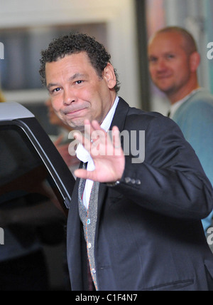 Craig Charles The stars of 'Coronation Street' leaving the 'This Morning' studios London, England -05.05.09 Stock Photo