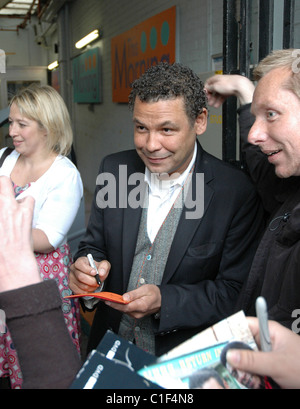 Katy Cavanagh and Craig Charles The stars of 'Coronation Street' leaving the 'This Morning' studios London, England -05.05.09 Stock Photo