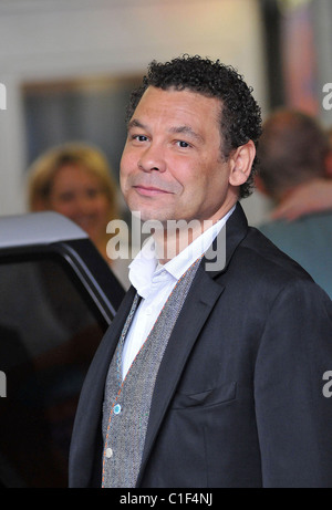 Craig Charles The stars of 'Coronation Street' leaving the 'This Morning' studios London, England -05.05.09 Stock Photo