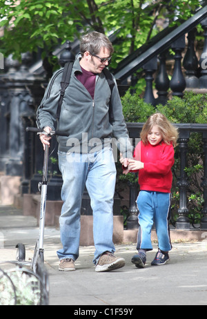 Matthew Broderick plays the doting father as he takes son James ...