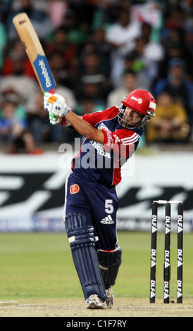 Delhi Daredevils Batsman Gautam Gambhir During the DLF IPL Twenty20 cricket tournament Match between the The Delhi Daredevils v Stock Photo