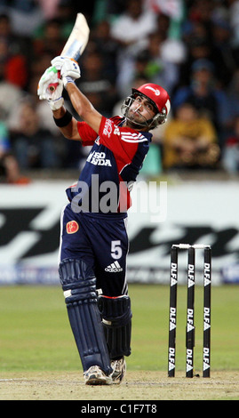 Delhi Daredevils Batsman Gautam Gambhir During the DLF IPL Twenty20 cricket tournament Match between the The Delhi Daredevils v Stock Photo