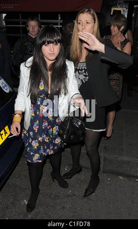 Natalie Cassidy at the Embassy Club, smoking a cigarette London ...