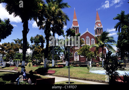 Costa Rica, Alajuela province, Grecia church Stock Photo