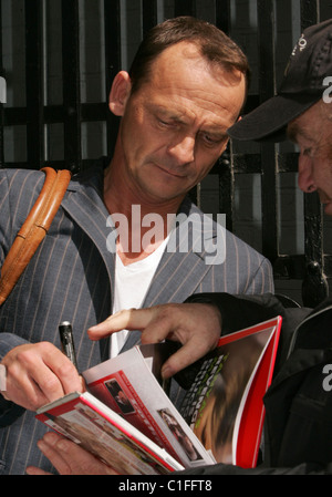 Perry Fenwick who plays Billy Mitchell in BBC soap 'Eastenders' leaving the 'This Morning' studios London, England - 08.05.09 Stock Photo