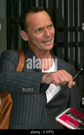 Perry Fenwick who plays Billy Mitchell in BBC soap 'Eastenders' leaving the 'This Morning' studios London, England - 08.05.09 Stock Photo