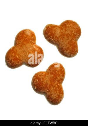Polish sugar coated gingerbread biscuits (Pierniki Iszatki) Stock Photo